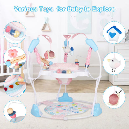 Infant jumper with interactive musical toys