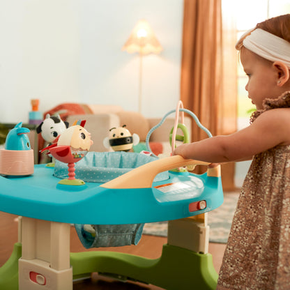Compact design of Tiny Love 4-in-1 activity center for storage