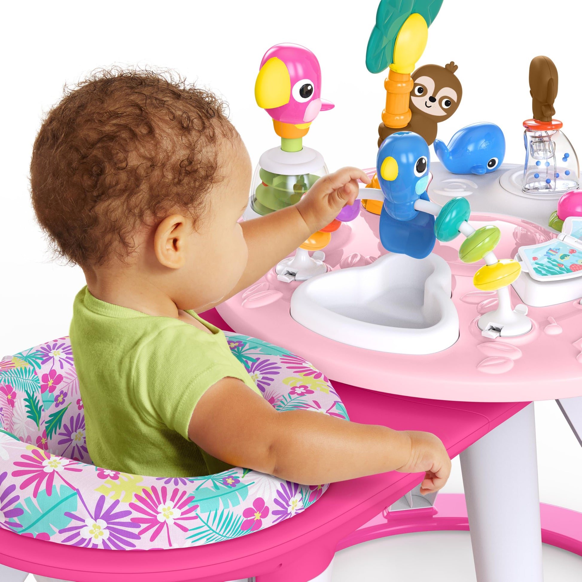Bright Starts activity center toy assortment view