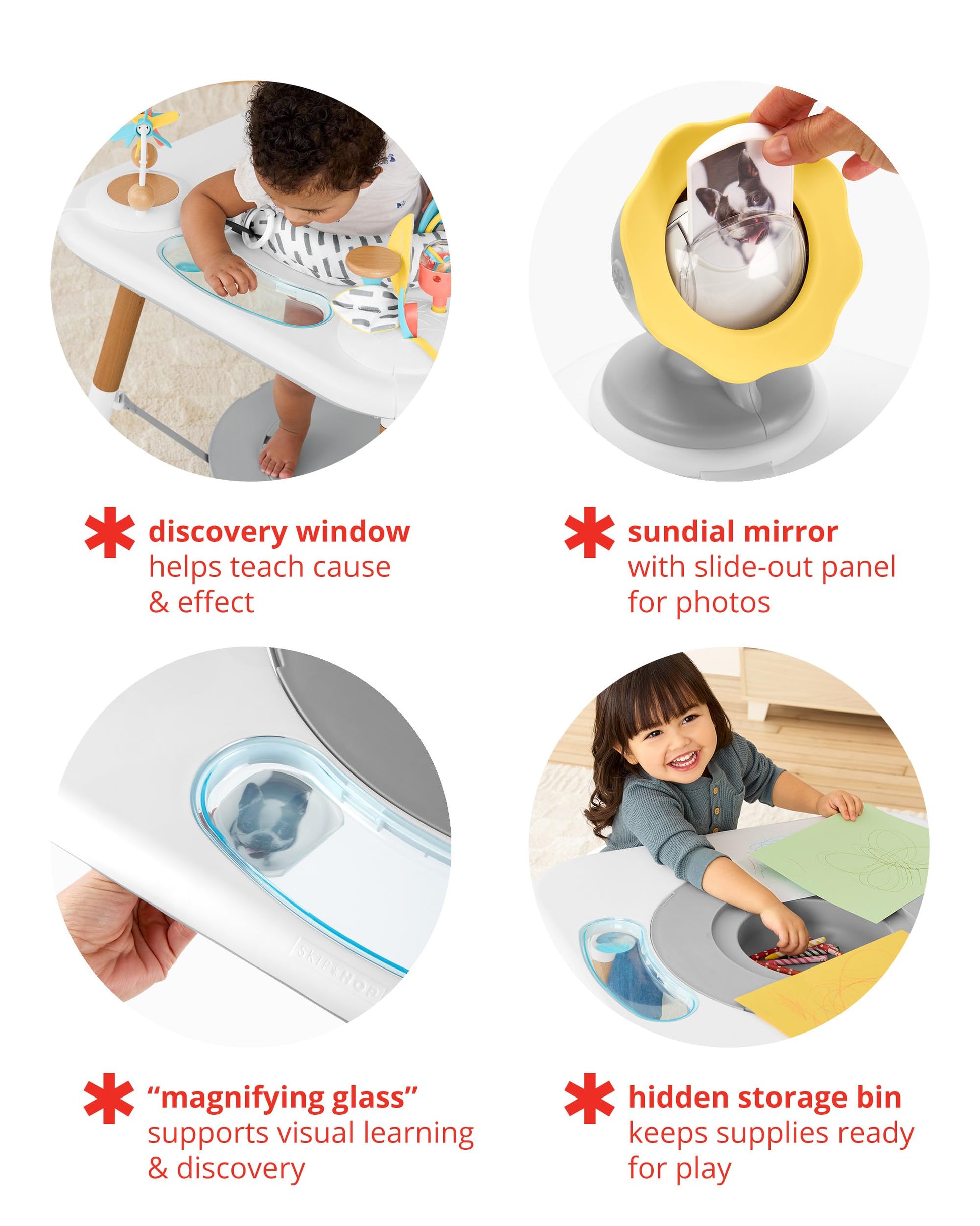 Skip Hop Discoverosity activity center converted into play table