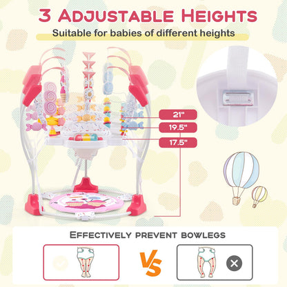 360 degree rotating seat on Baby Joy activity center