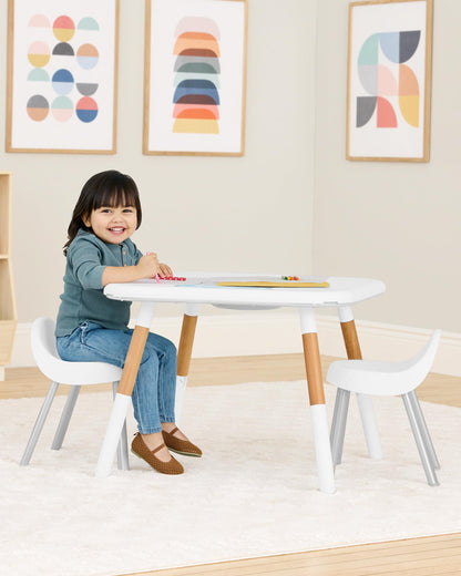 Skip Hop Discoverosity activity center white and wood design