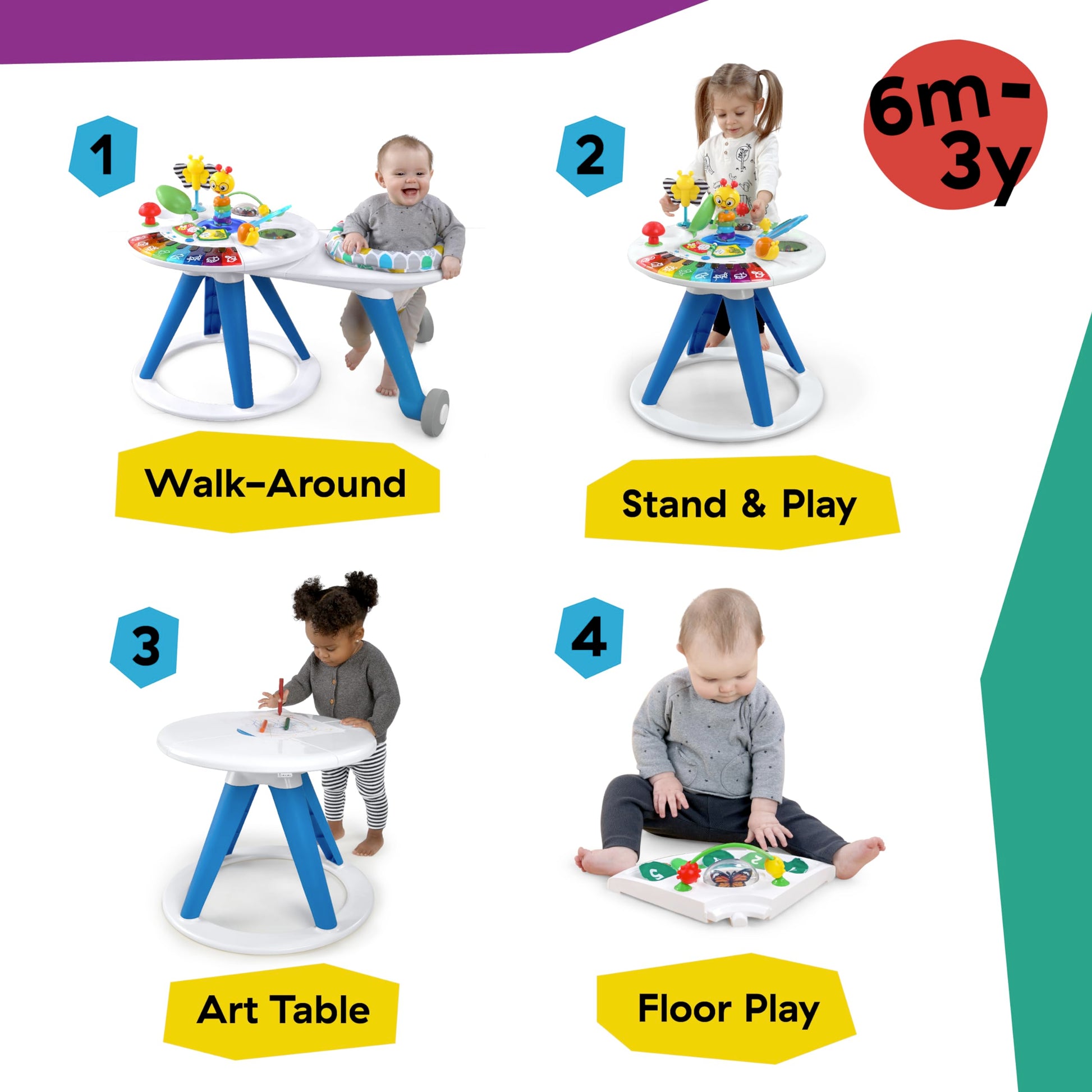 Baby Einstein 4-in-1 walker with 360-degree rotating seat