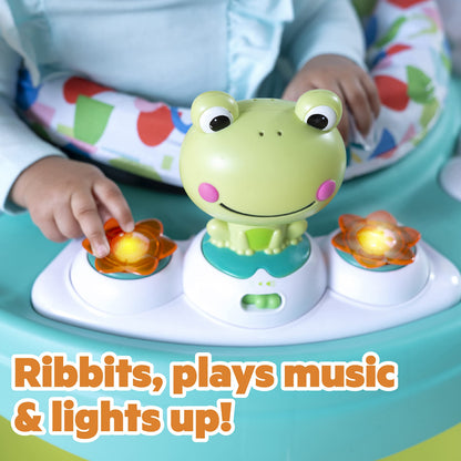 Close up of the interactive musical frog toy