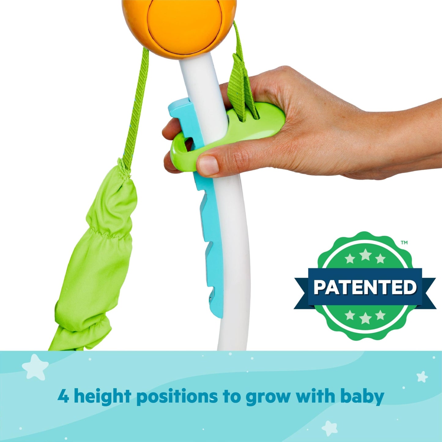 Squirt themed turtle piano toy feature on the jumper.