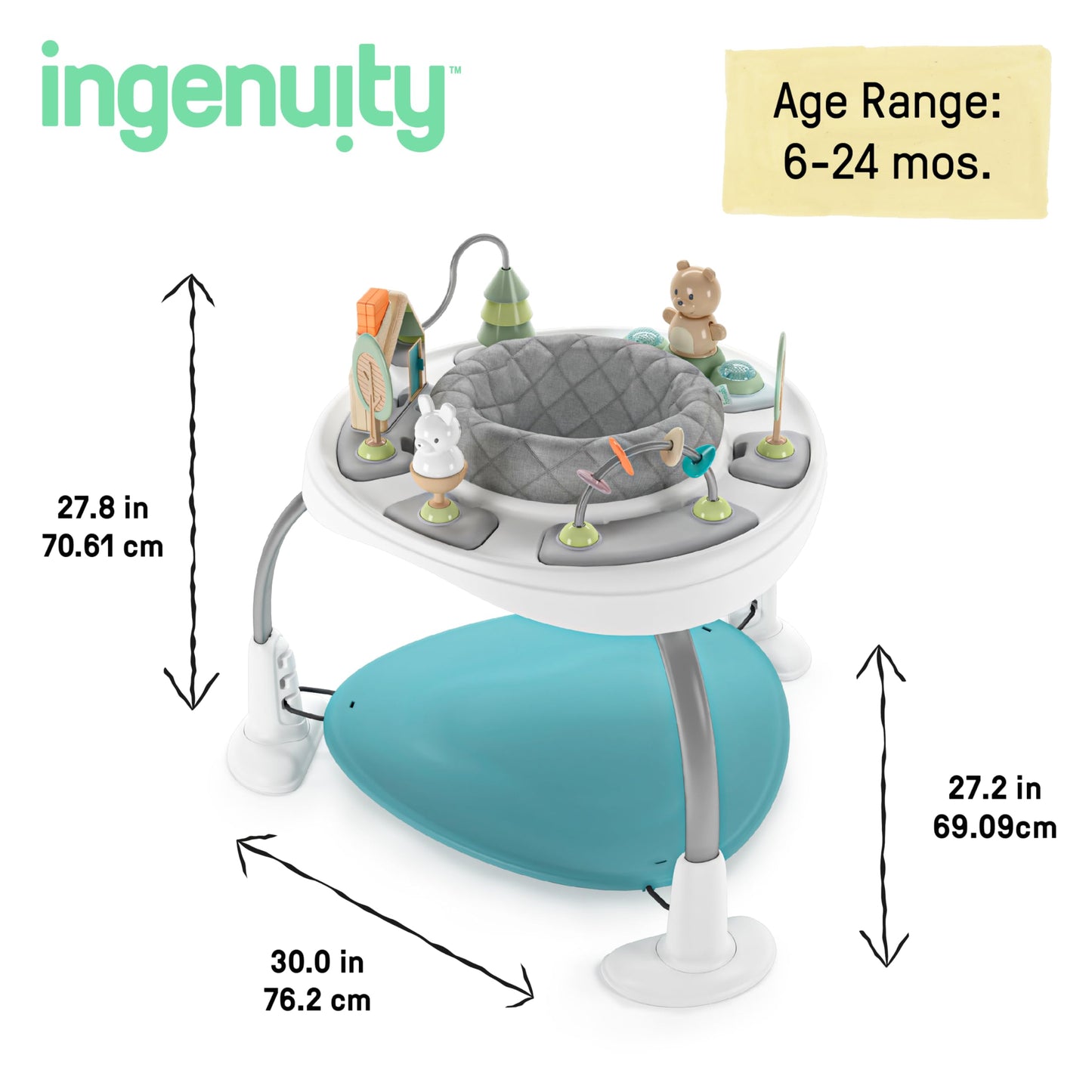 Ingenuity activity table mode for toddlers with included toy set