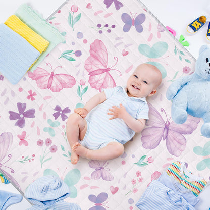 Folded Funtery 43 x 43 inch baby crawling mat