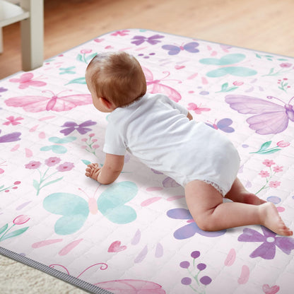 Portable baby play mat for travel and indoor use