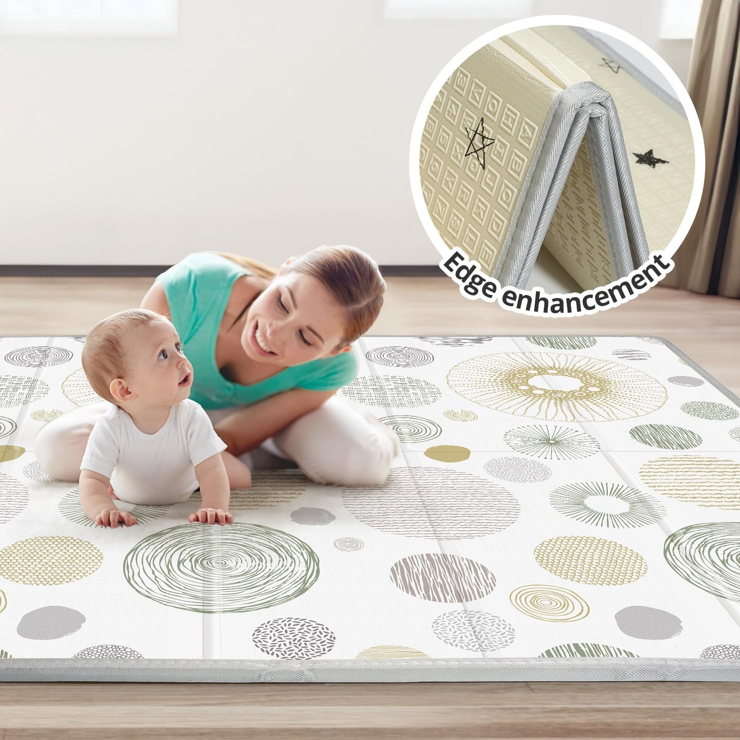 Piglog play mat inside the included carry bag for portability