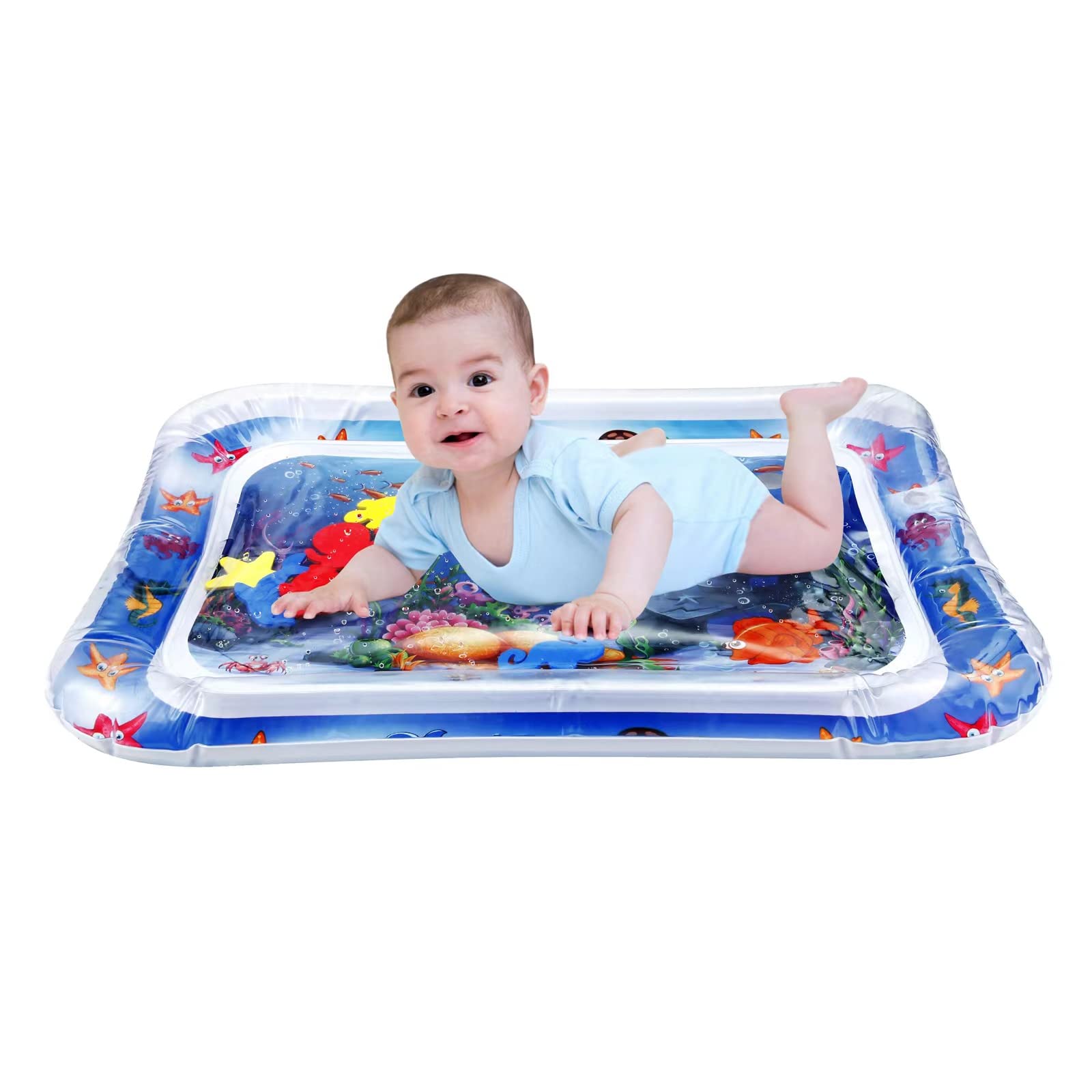 PandaEar newborn tummy time mat folded compactly for travel convenience