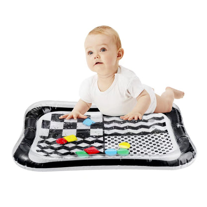 PandaEar sensory water mat supporting a baby building shoulder strength