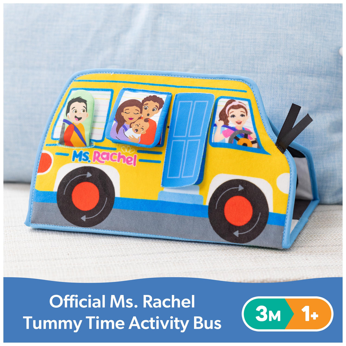 Ms. Rachel Tummy Time Activity Bus folded book style view