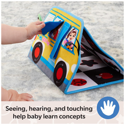 Side view of Ms. Rachel soft sensory activity bus for babies