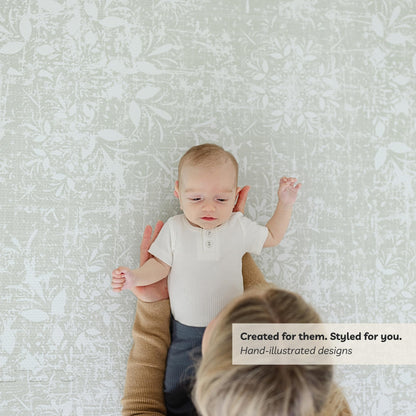 Close up texture of premium Little Landings baby foam mat