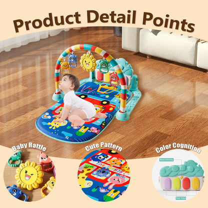 Detachable musical piano feature on ALB baby activity center