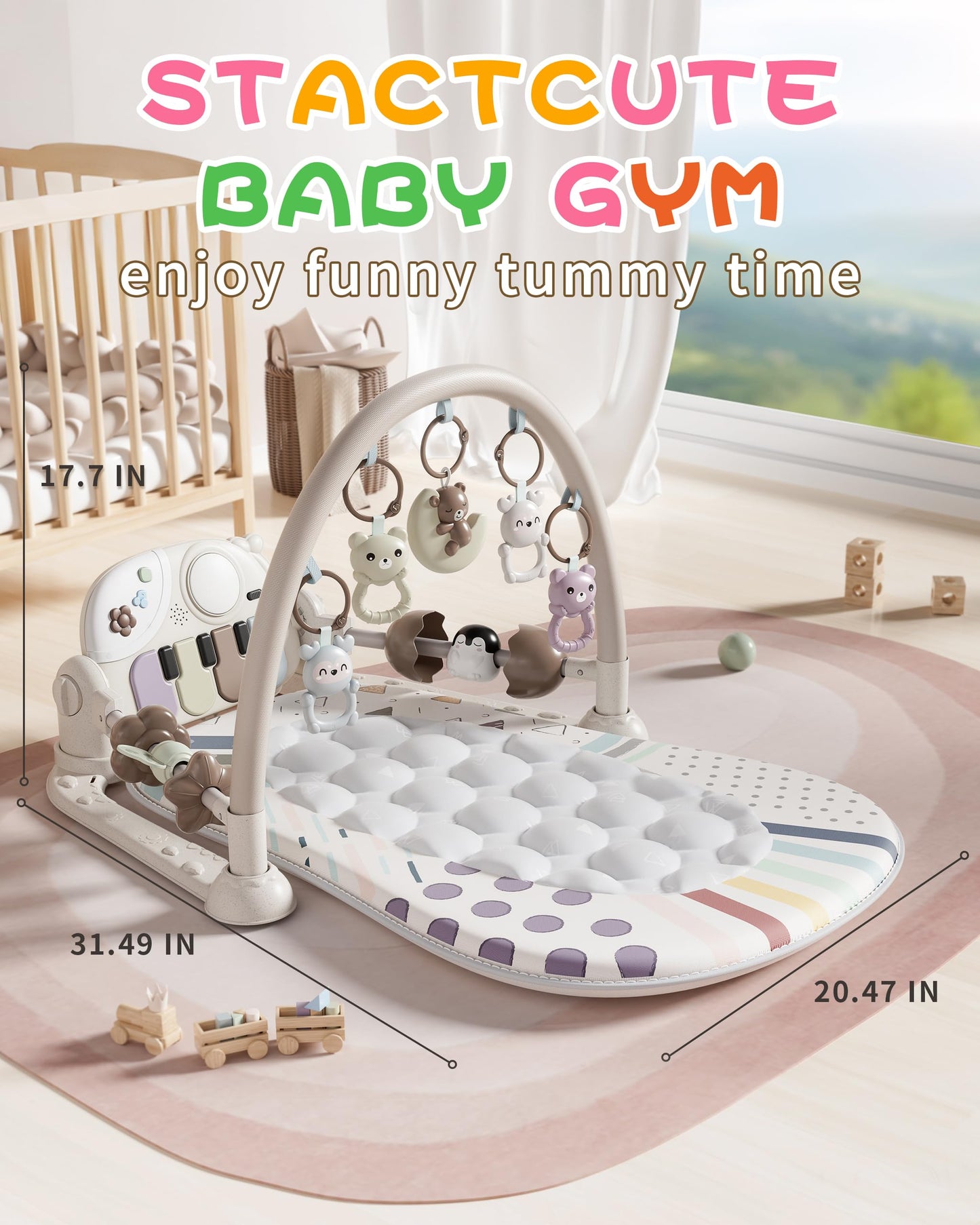 Musical activity center for babies and toddlers
