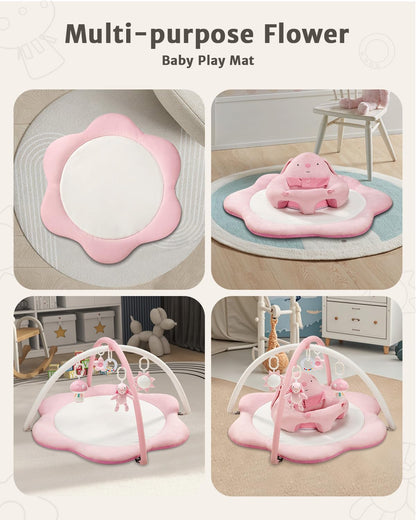 Folded Suihuooo baby play gym for easy storage