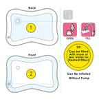 Foldable portable inflatable water play mat for toddlers