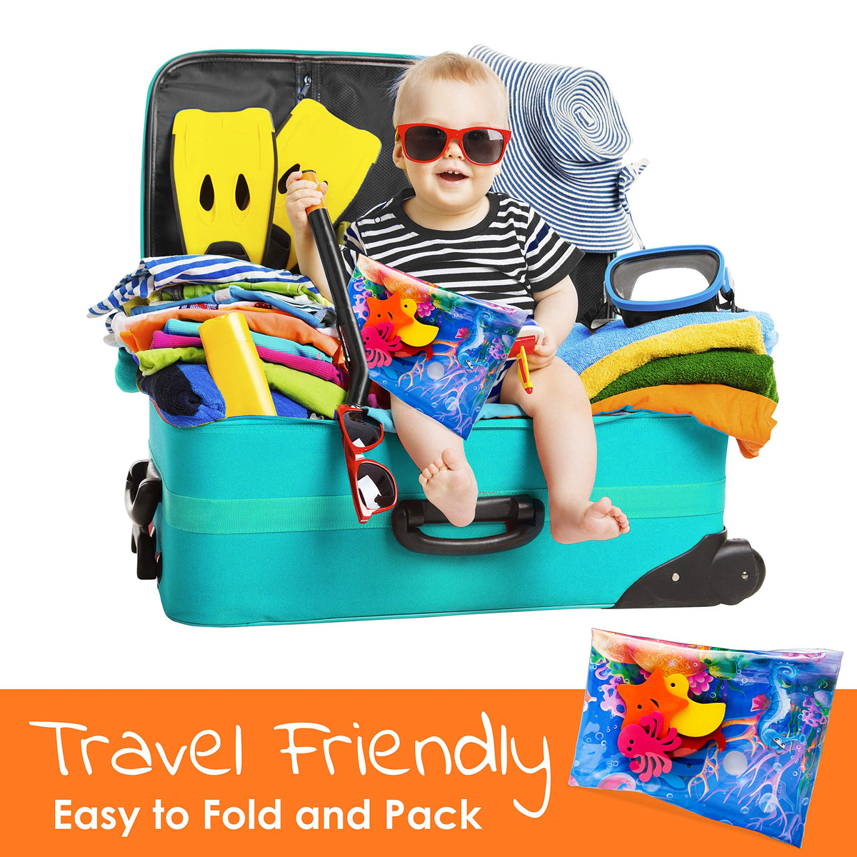 Splashin'kids premium sensory play activity center packaging view