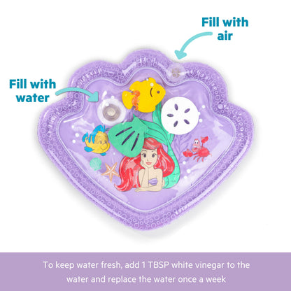 Detailed view of floating Ariel and Flounder figures