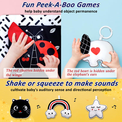 Soft padded cotton baby mat for comfortable tummy time sessions