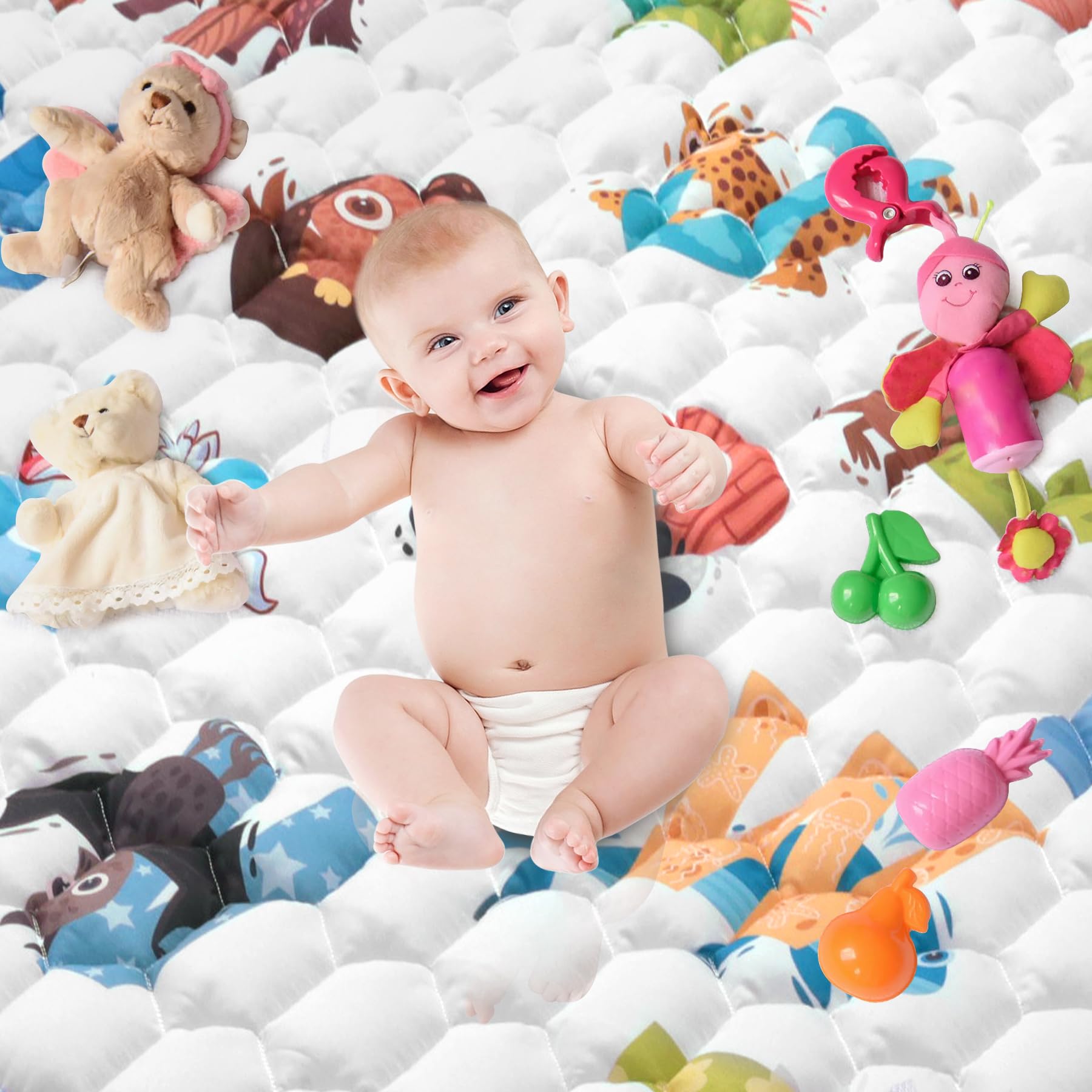 Machine washable material demonstration for Envtek baby mat