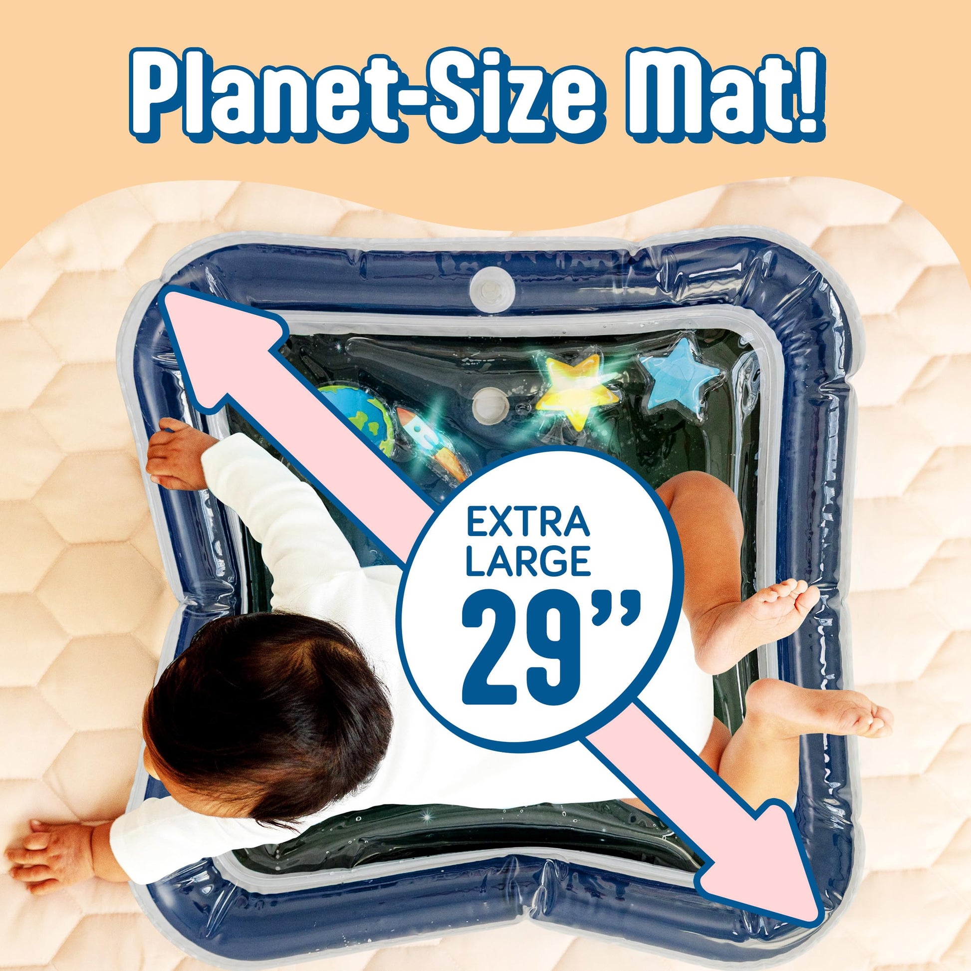 SplashEZ water mat folded for storage and portability.