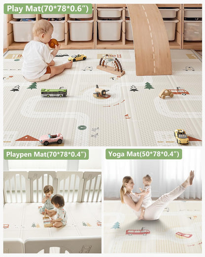 Reinforced edges of BG-BABYGO foldable play mat