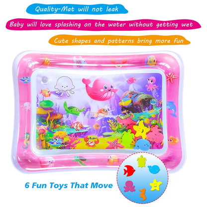 Safe BPA-free PVC water mat for infants