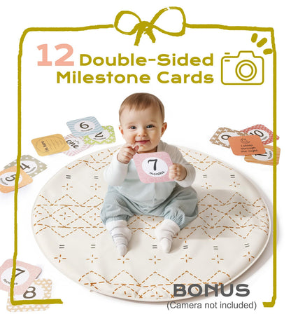 Little Dove tummy time mat with overhead arches assembled for newborn tracking play