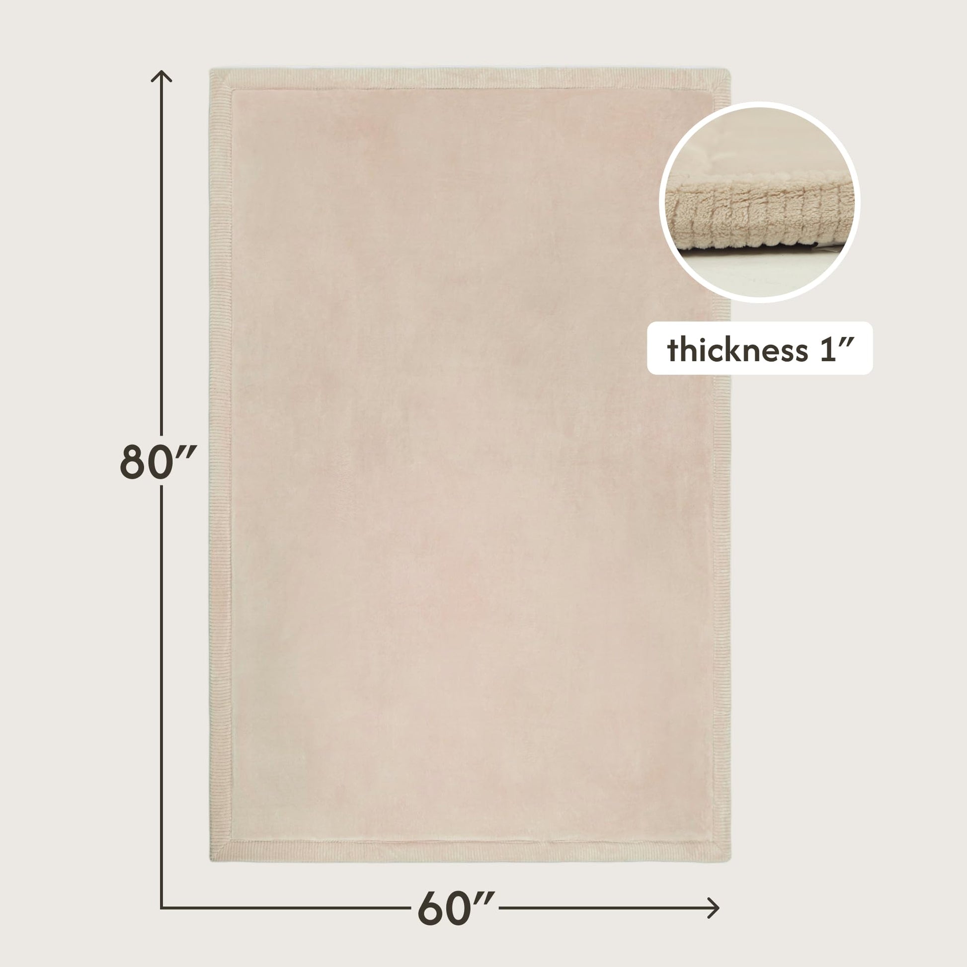 Side profile of 2cm thick Hakuna Matte memory foam rug