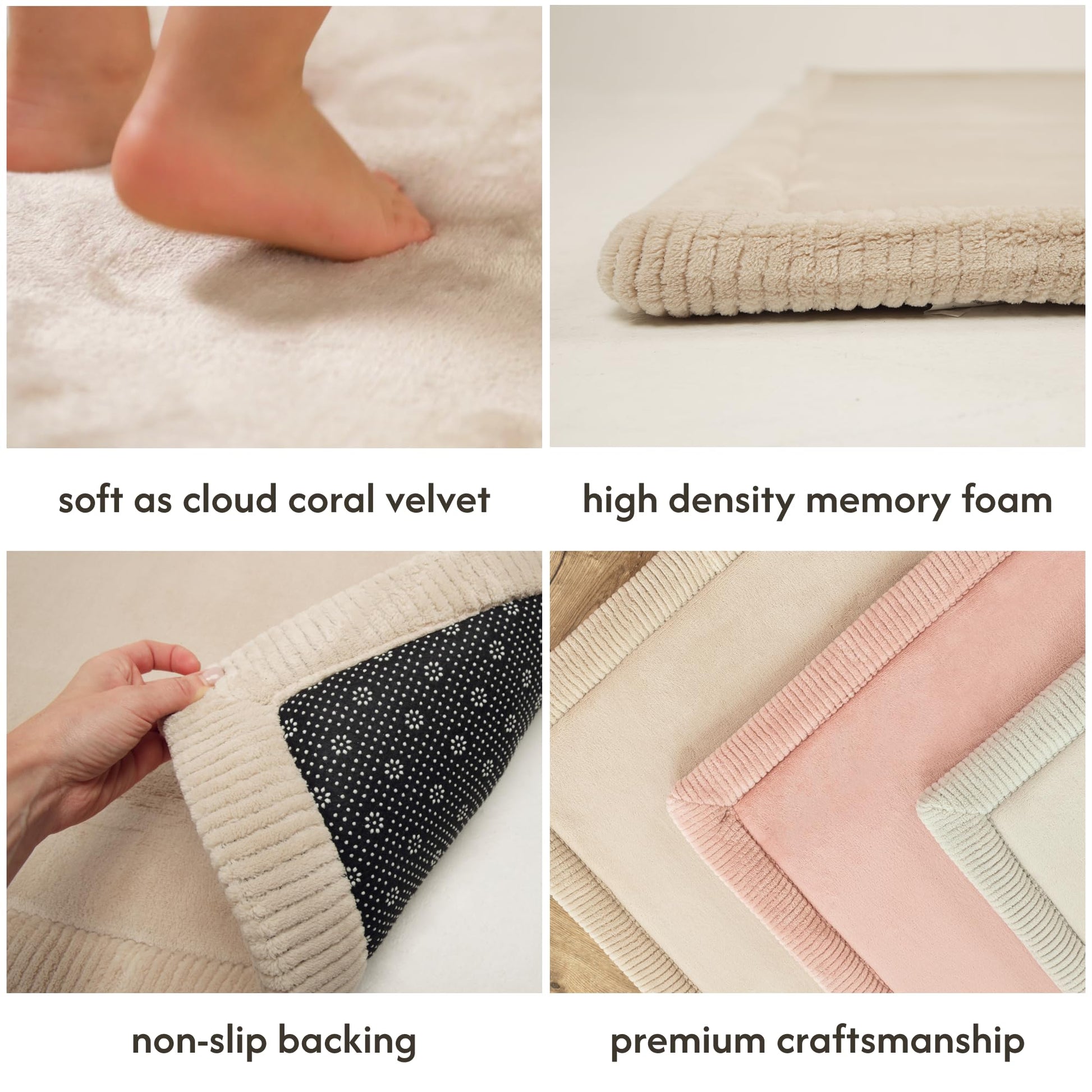 Non-slip backing detail of Hakuna Matte floor mat