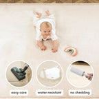 Hakuna Matte 60 by 80 inches beige rug surface close up