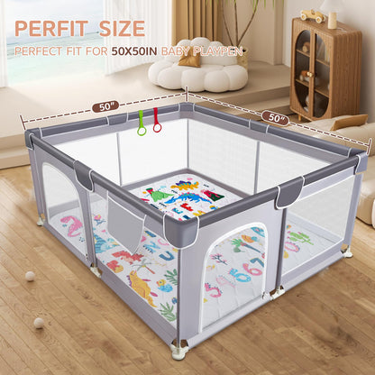 TreeBud play mat folded for storage and portability