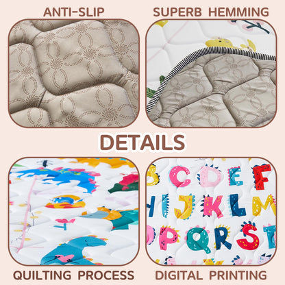 Top down view of TreeBud waterproof play mat design