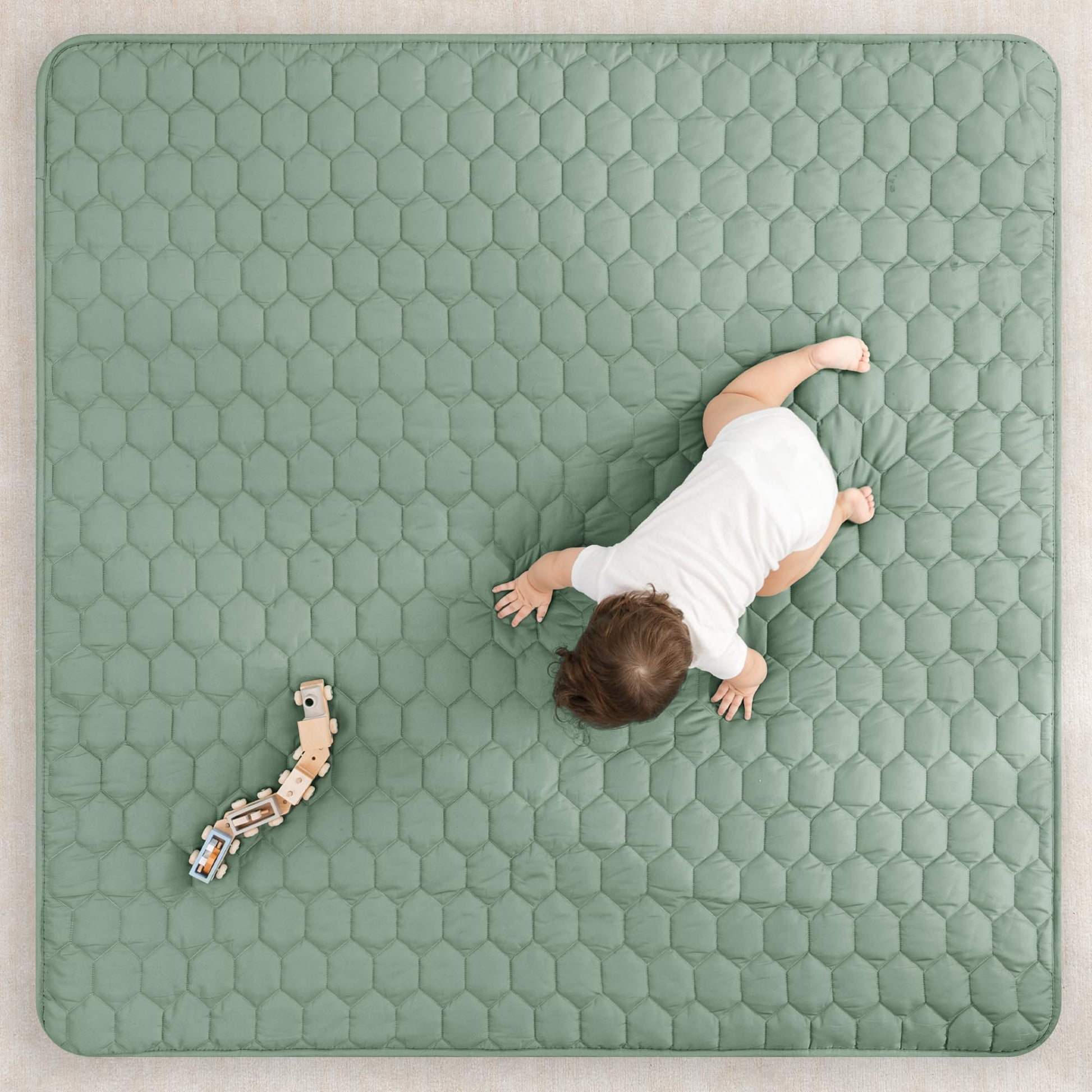 Comfy Cubs play mat showing non-slip bottom surface detail