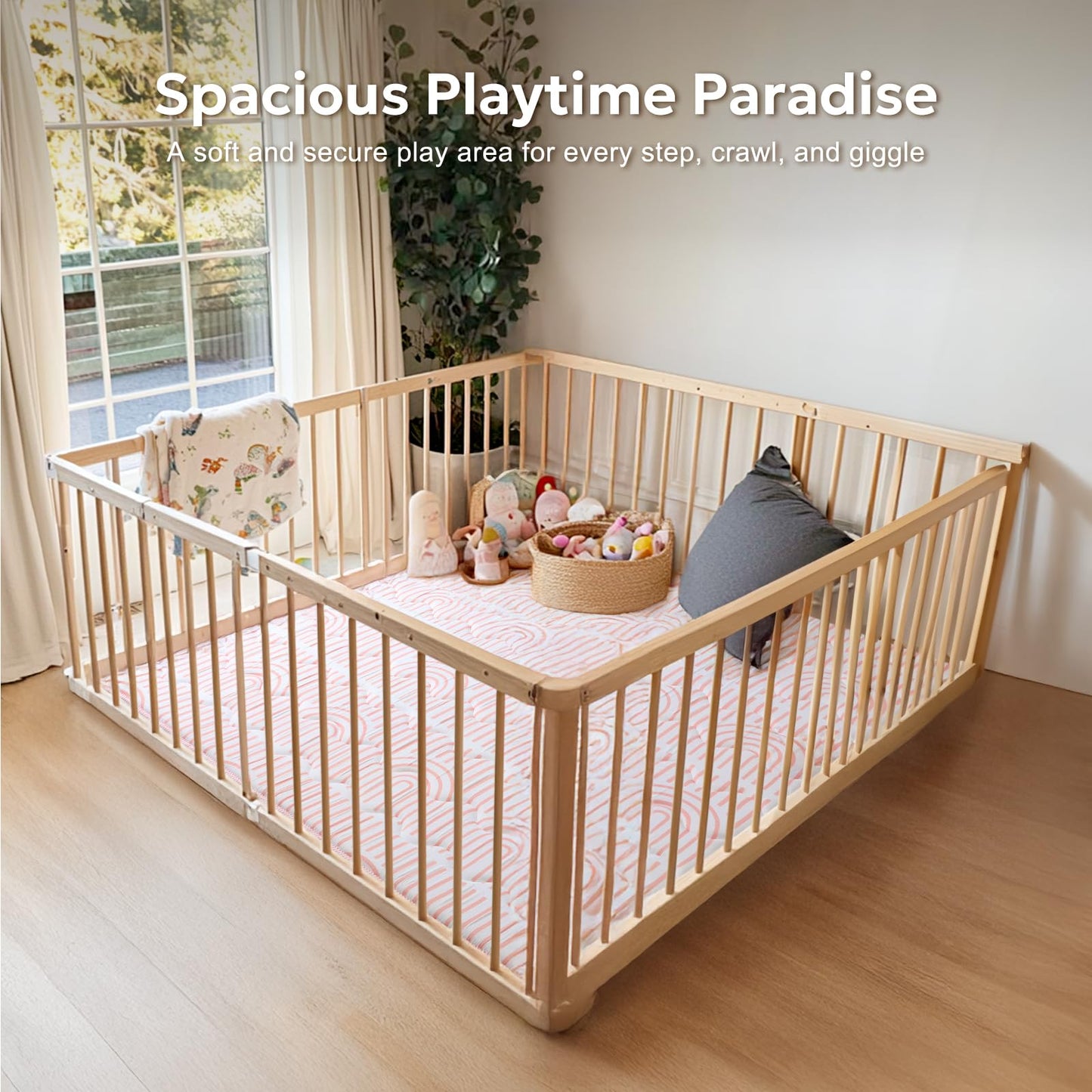 Mallify soft foam playpen mat for infants