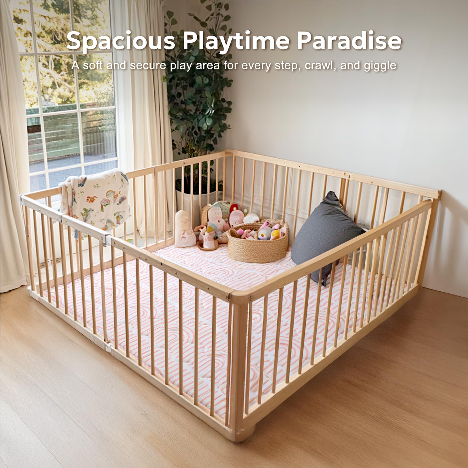 Mallify soft foam playpen mat for infants