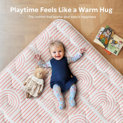 Thick foam cushioning of Mallify activity mat
