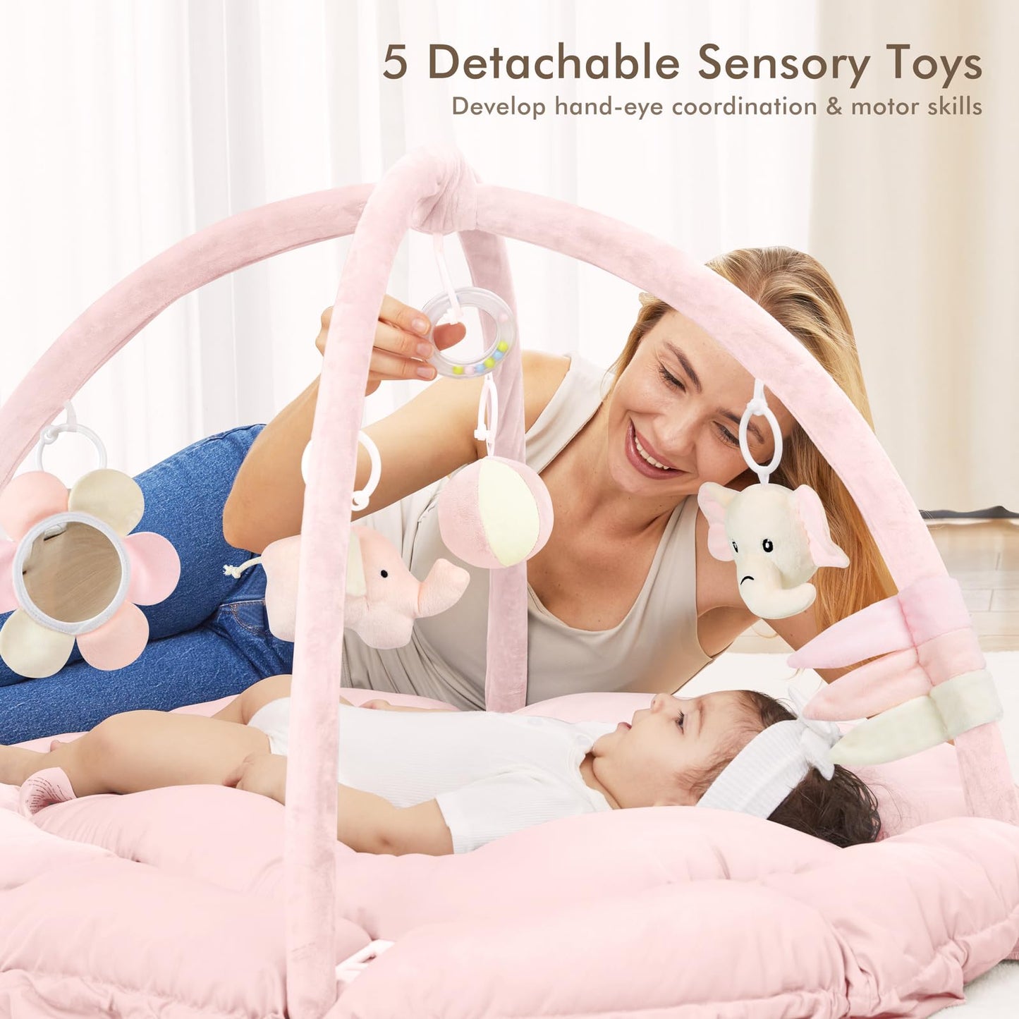 Angelbliss baby activity center used as a ball pit