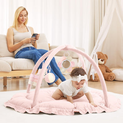 Angelbliss baby gym mat folded for storage