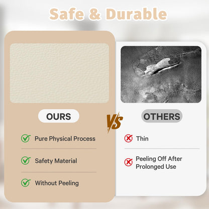 Parent cleaning waterproof vegan leather surface of baby mat