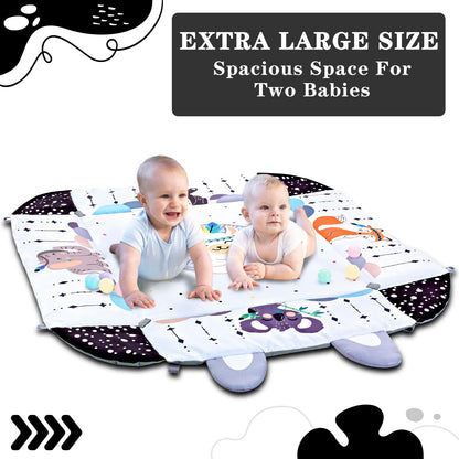 TFDER washable tummy time mat with high contrast patterns