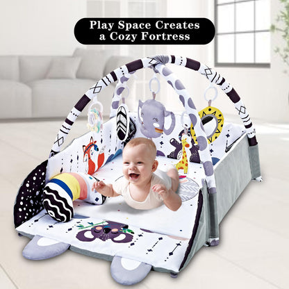 TFDER multifunctional baby gym set in use with newborn