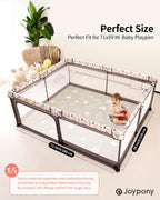 Joypony play mat laid out flat in a modern living room setting