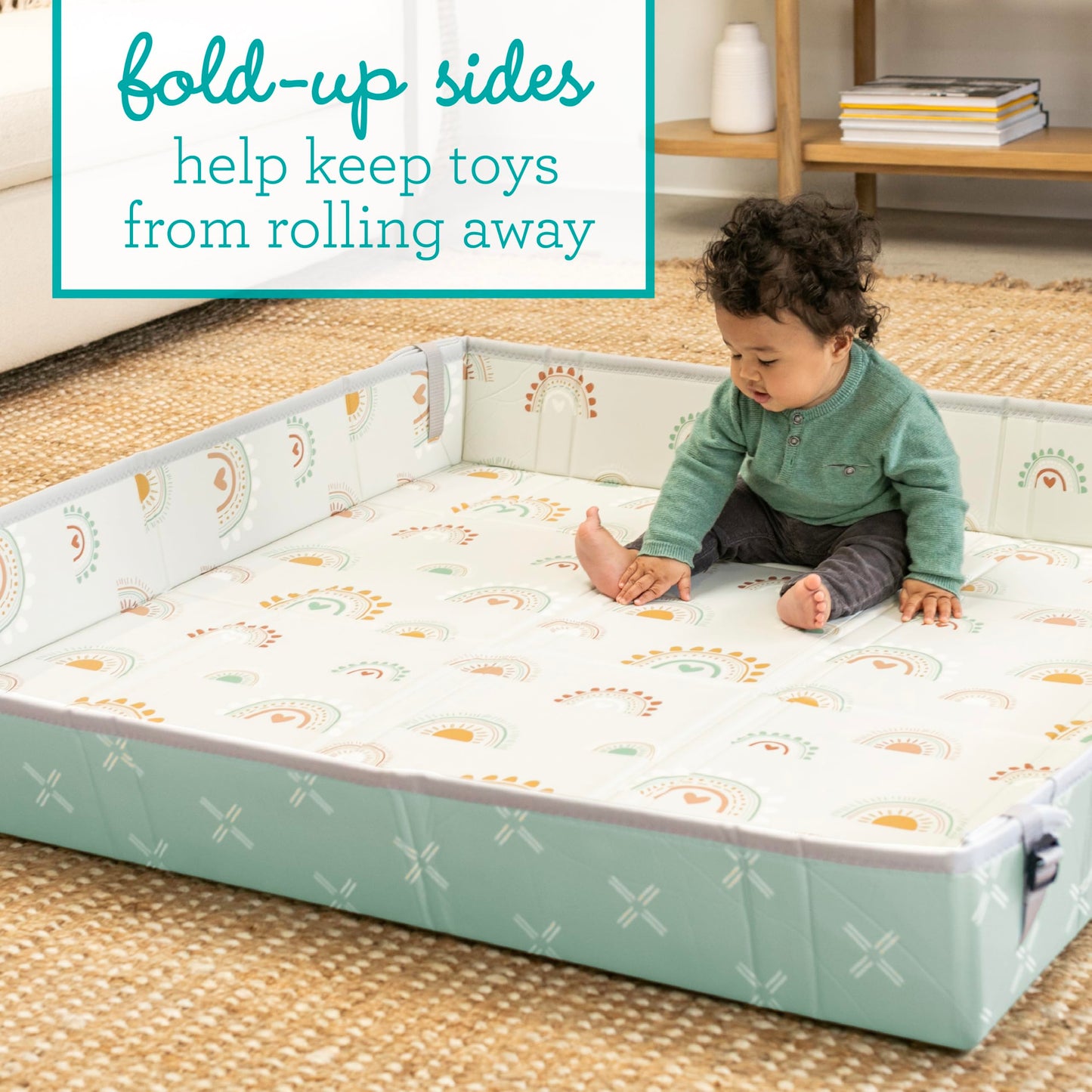 Reverse side pattern of the Infantino foldable foam mat