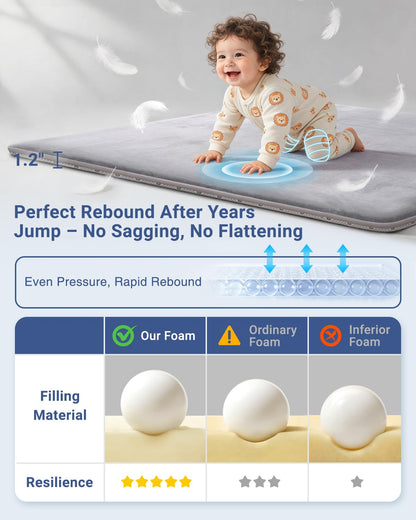 Separo 50x50 playpen mat thick memory foam detail