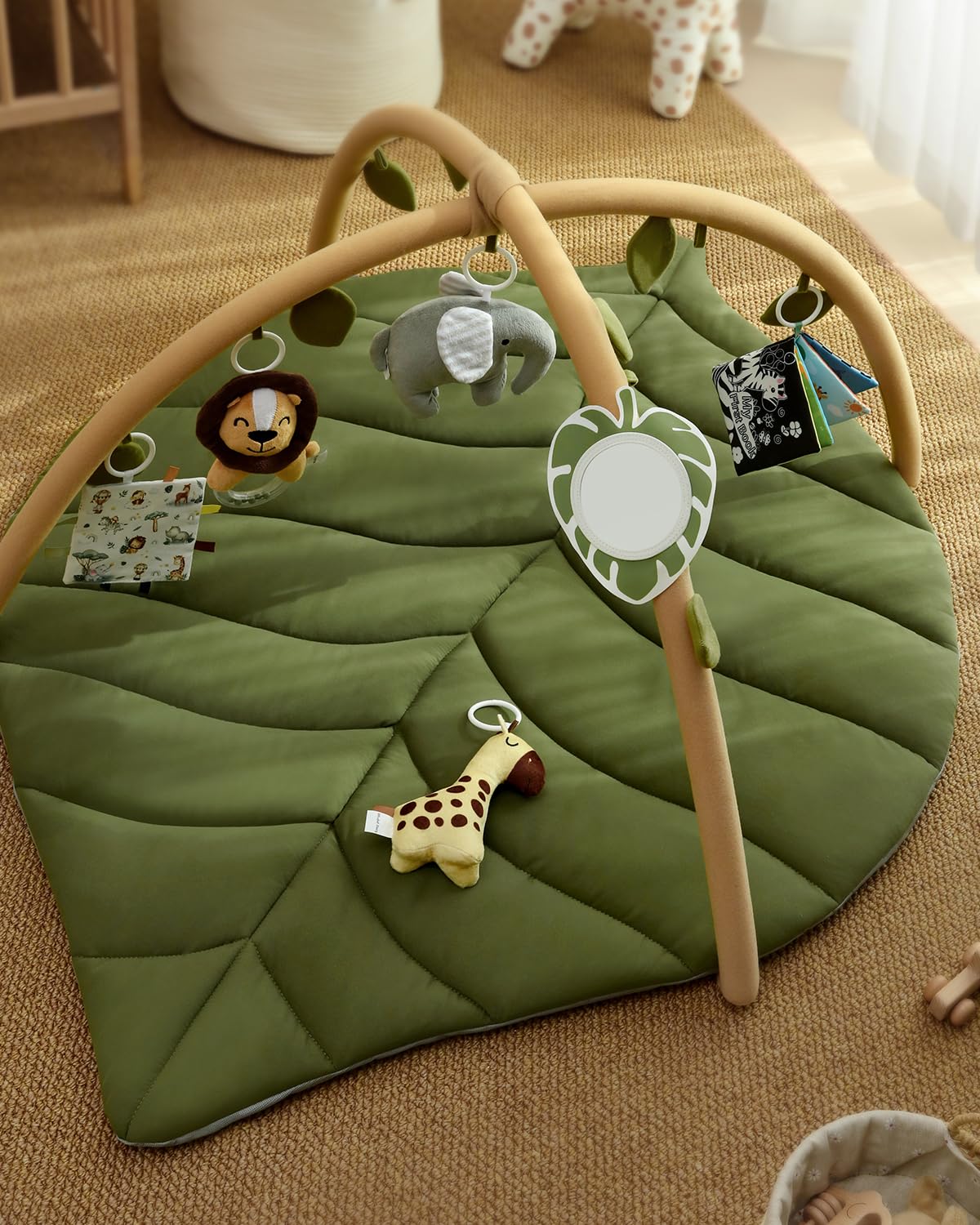 Blissful Diary play mat used as nursery decor