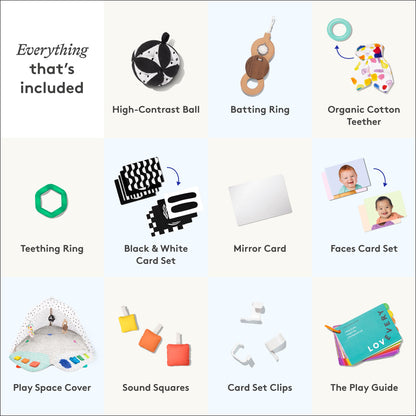 Lovevery sustainable wood activity gym setup in a modern nursery room