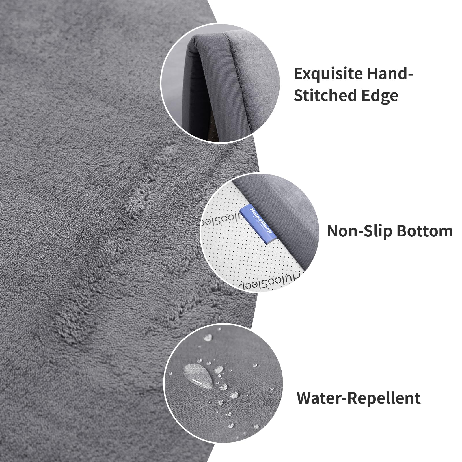 Close up of 1.3 inch thick elastic foam texture